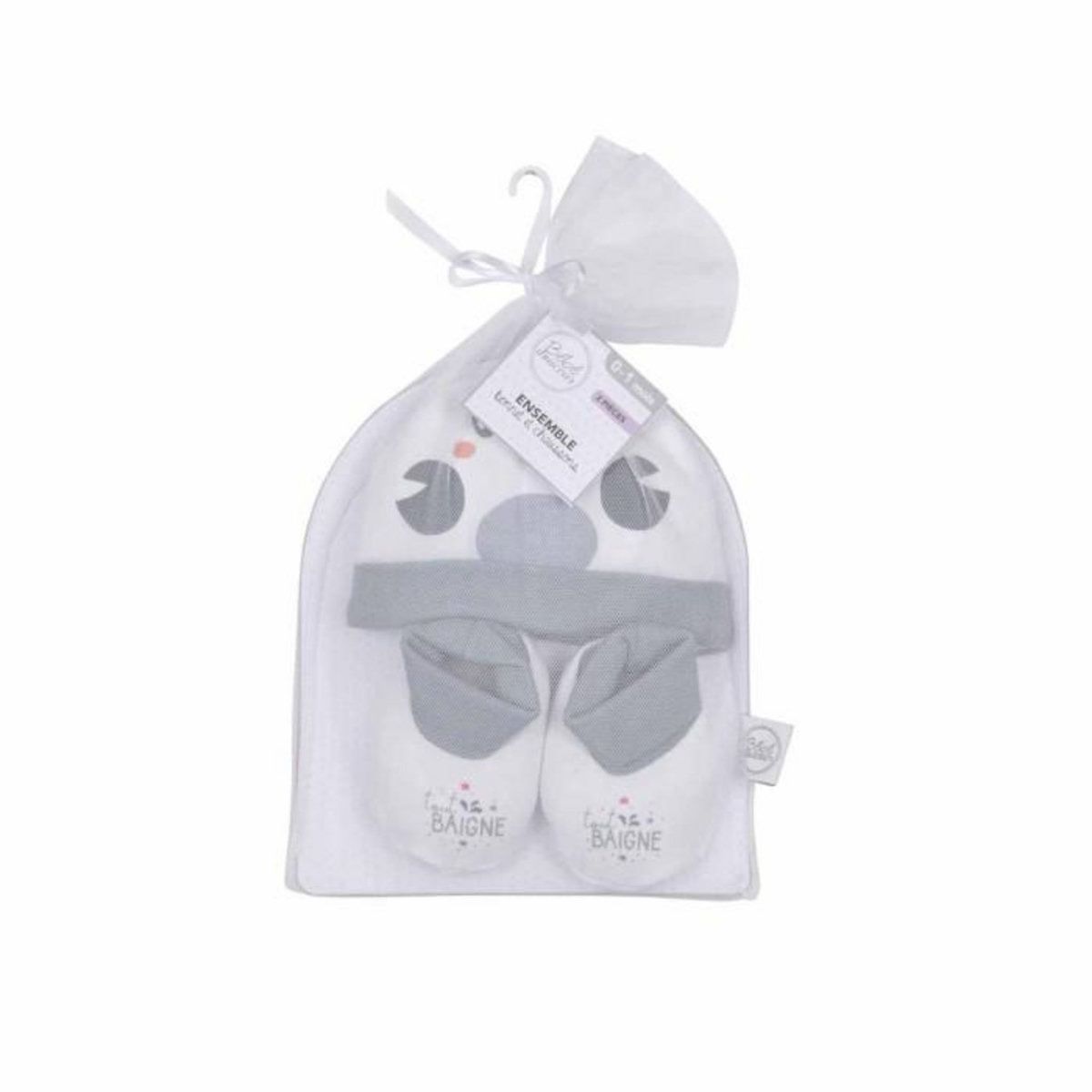 Paris Prix Lot Bonnet & Chaussons  Crabe  0 à 1 mois Bleu