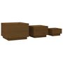 Voir la diapositive 5 : VIDAXL Boîtes de rangement avec couvercles 3 pcs Marron miel