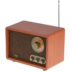 ADLER Radio portable Adler AD 1171 - Radio rétro Bluetooth FM et AM 10 W marron