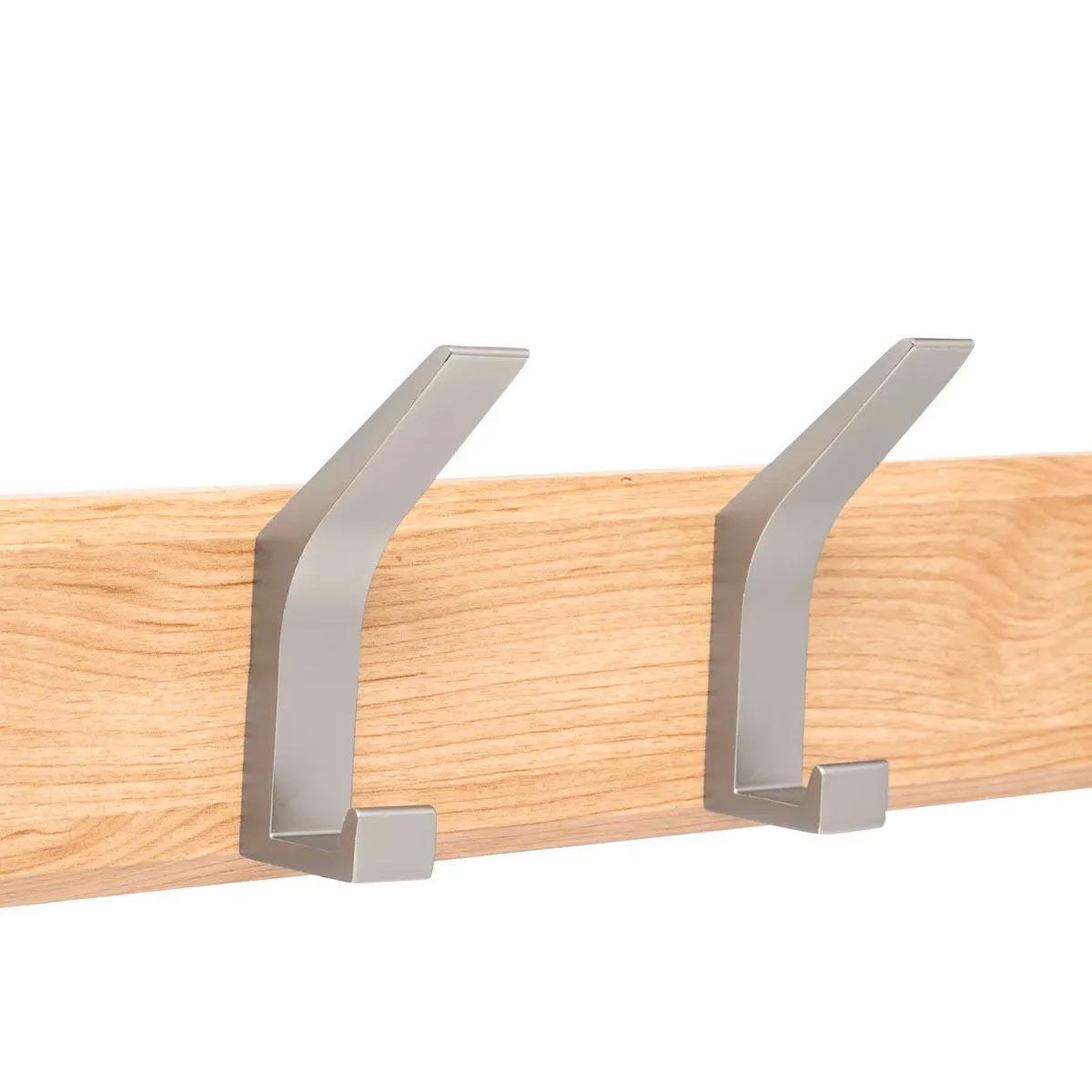 Voir la diapositive 2 : FIVE Patère 4 tiges effet bois  ziny  45cm naturel & argent