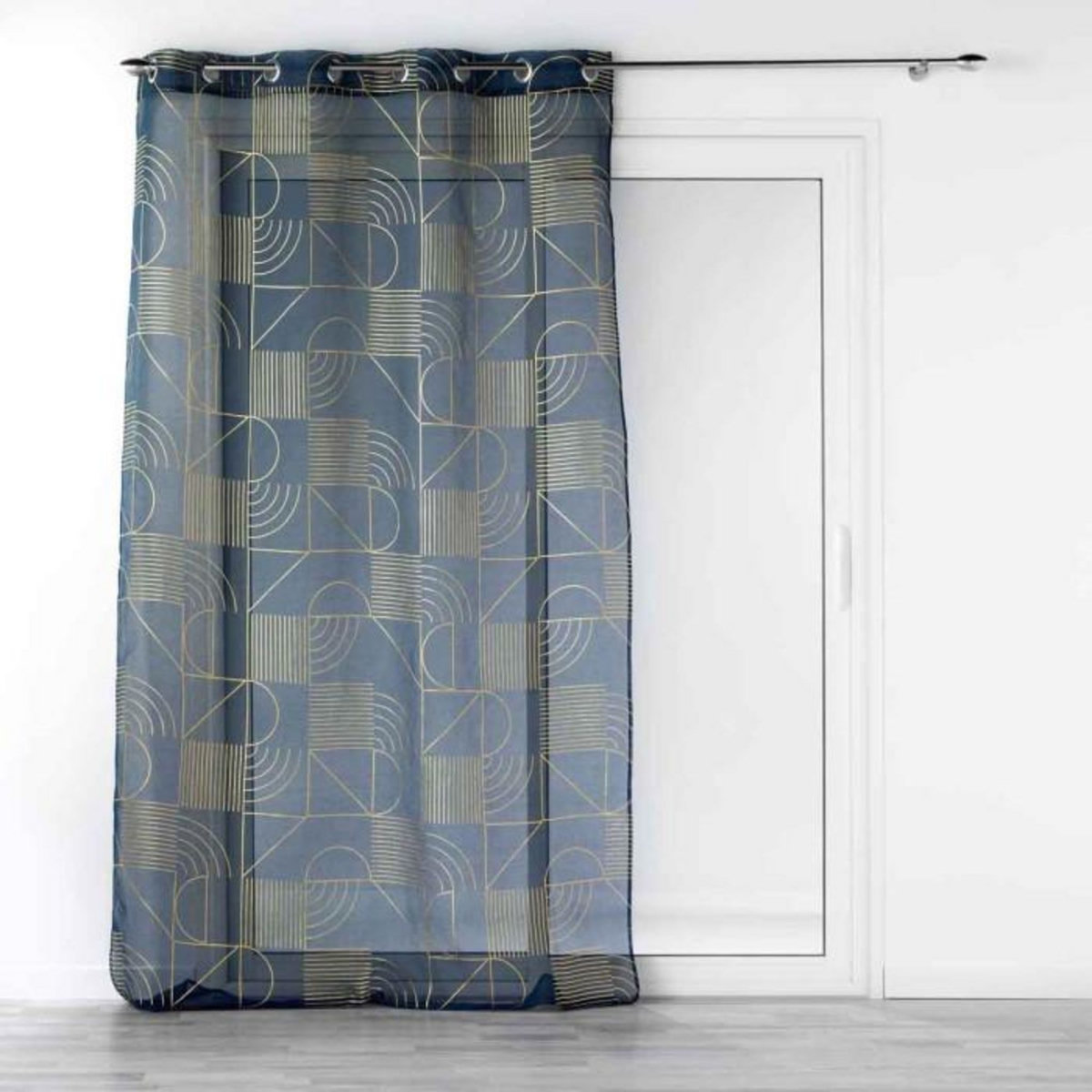 Paris Prix Rideau Voilage à Œillets  Lineor  140x240cm Marine