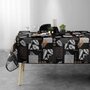 Voir la diapositive 3 : Paris Prix Nappe Imprimée  Olenna  150x300cm Noir