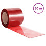 Voir la diapositive 2 : VIDAXL Rideau de porte rouge 200 mmx1,6 mm 50 m PVC