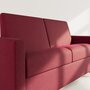 Voir la diapositive 5 : BEST MOBILIER Julia - canapé 3 places convertible express couchage quotidien 140 cm matelas 18 cm en tissu