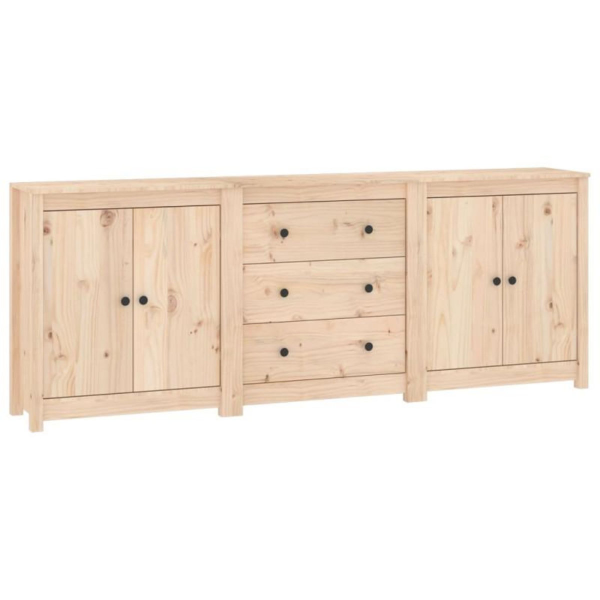 VIDAXL Buffet 210x35x80 cm Bois massif de pin