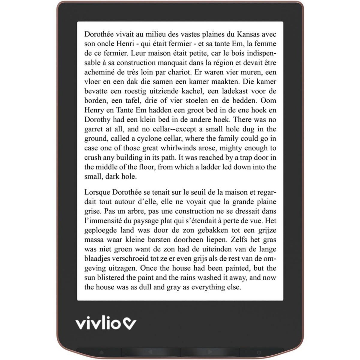 VIVLIO Liseuse eBook LIGHT HD Bronze