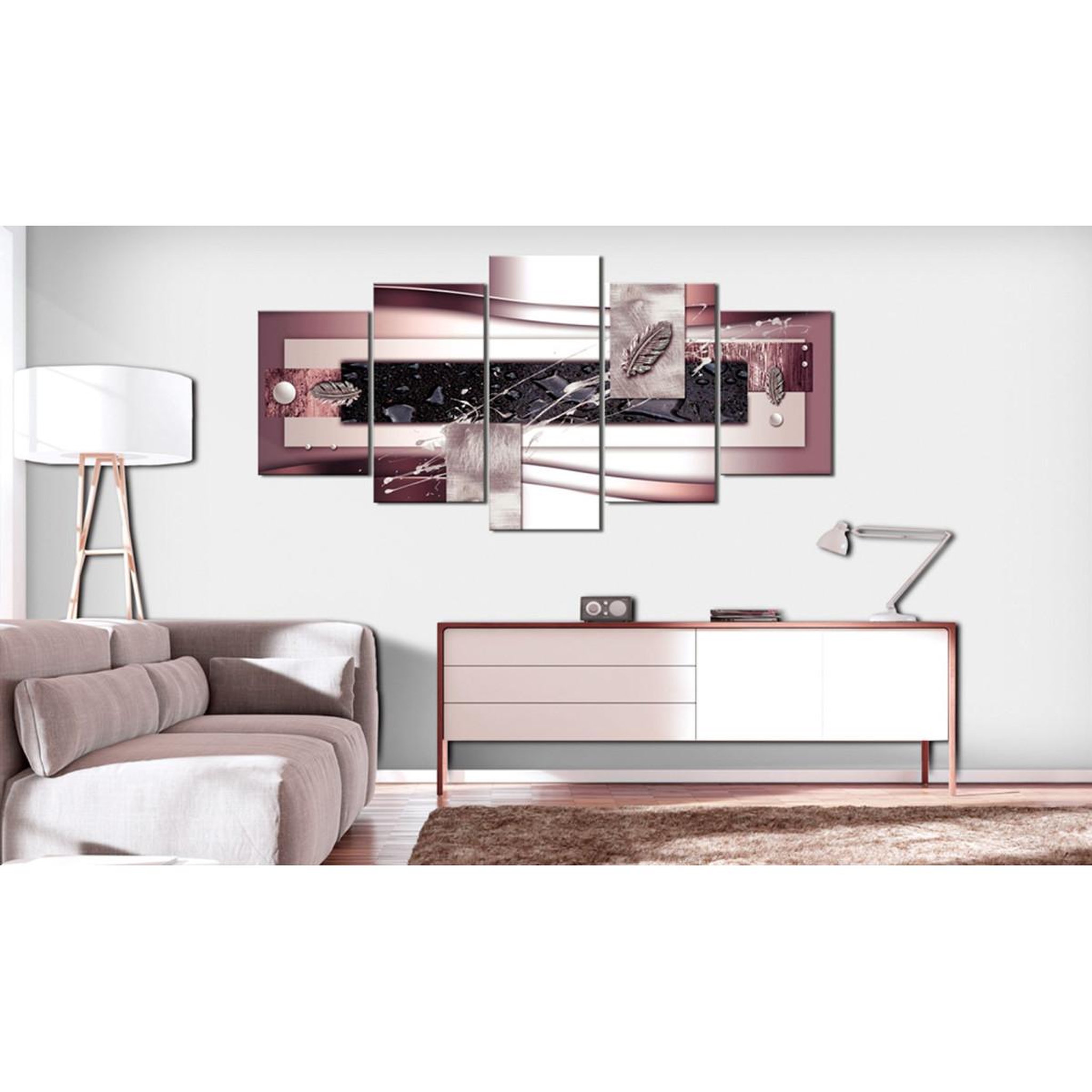 Voir la diapositive 2 : Paris Prix Tableau imprimé  burgundy harmony
