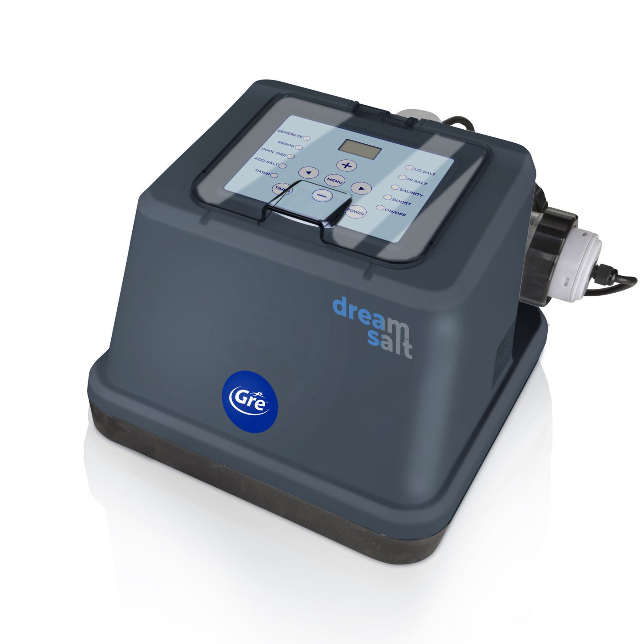 Voir la diapositive 2 : GRE Electrolyse au sel pour piscine - 25m³ max
