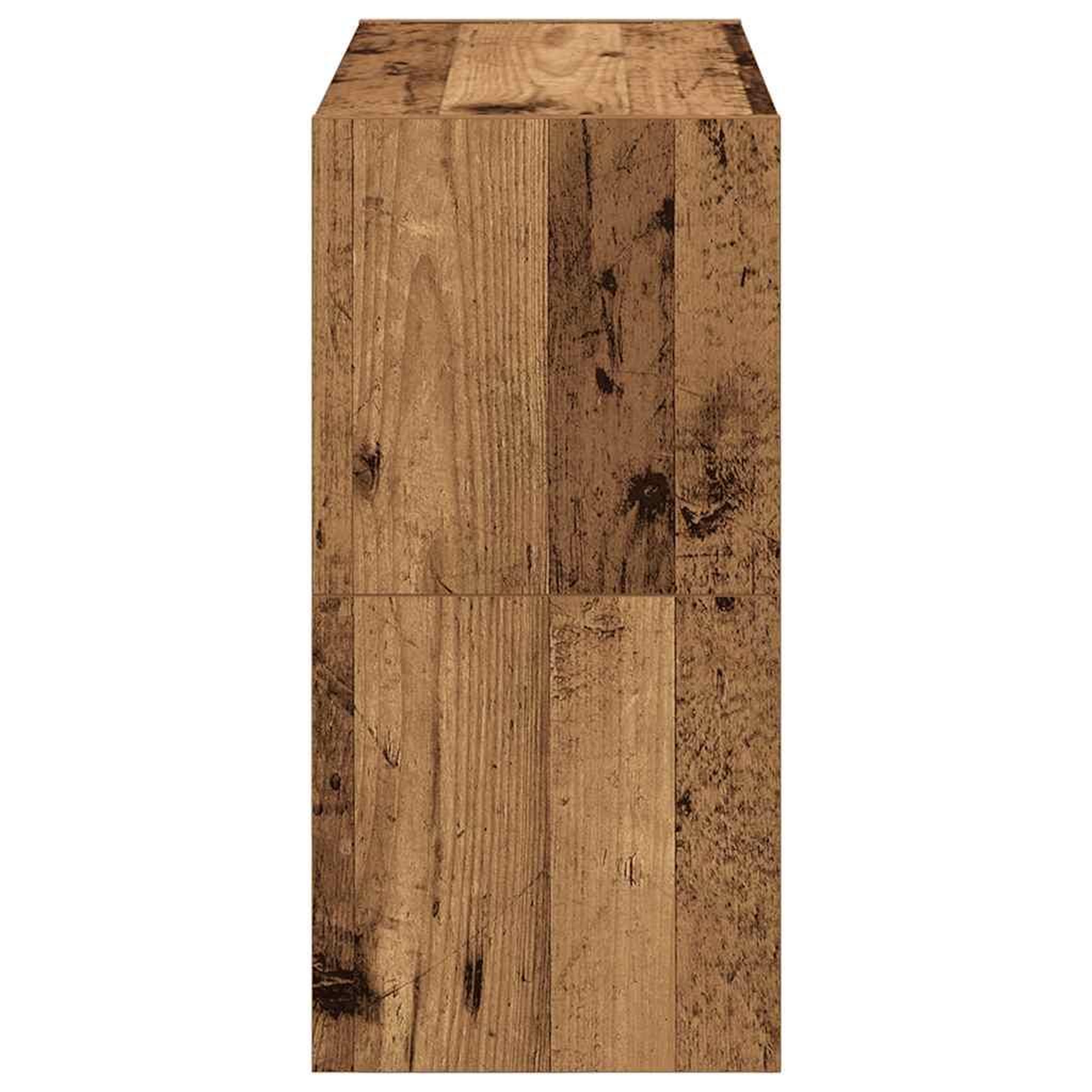 Voir la diapositive 5 : VIDAXL Etageres a chaussures 2 pcs empilable vieux bois 60x30x30,5 cm