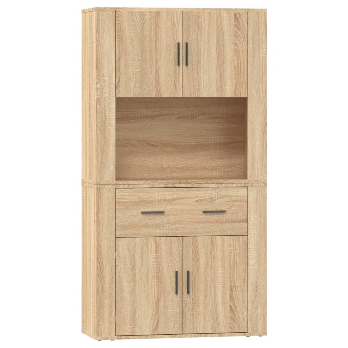 VIDAXL Buffet haut Chene sonoma Bois d'ingenierie