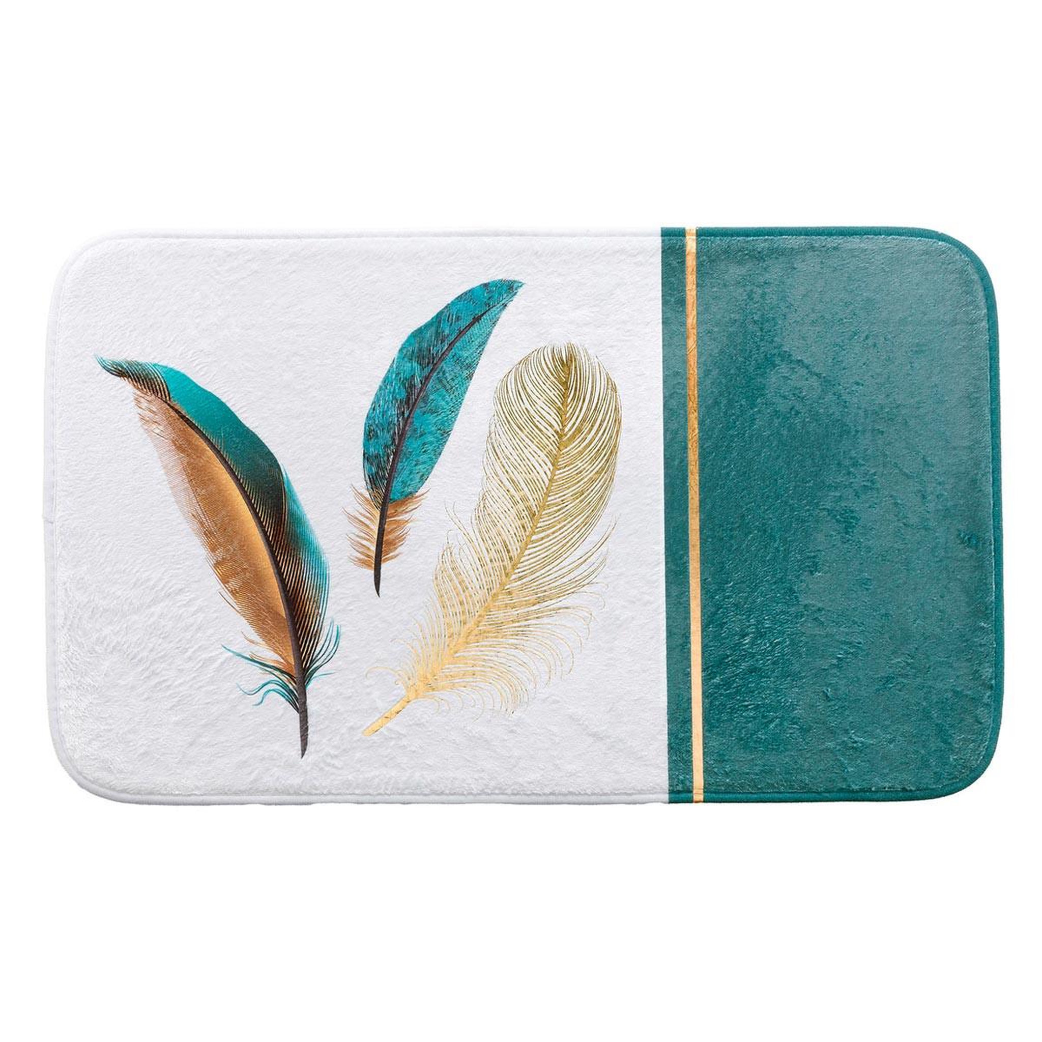 Douceur d'Intérieur Tapis de bain  plumiss  45x75cm multicolore