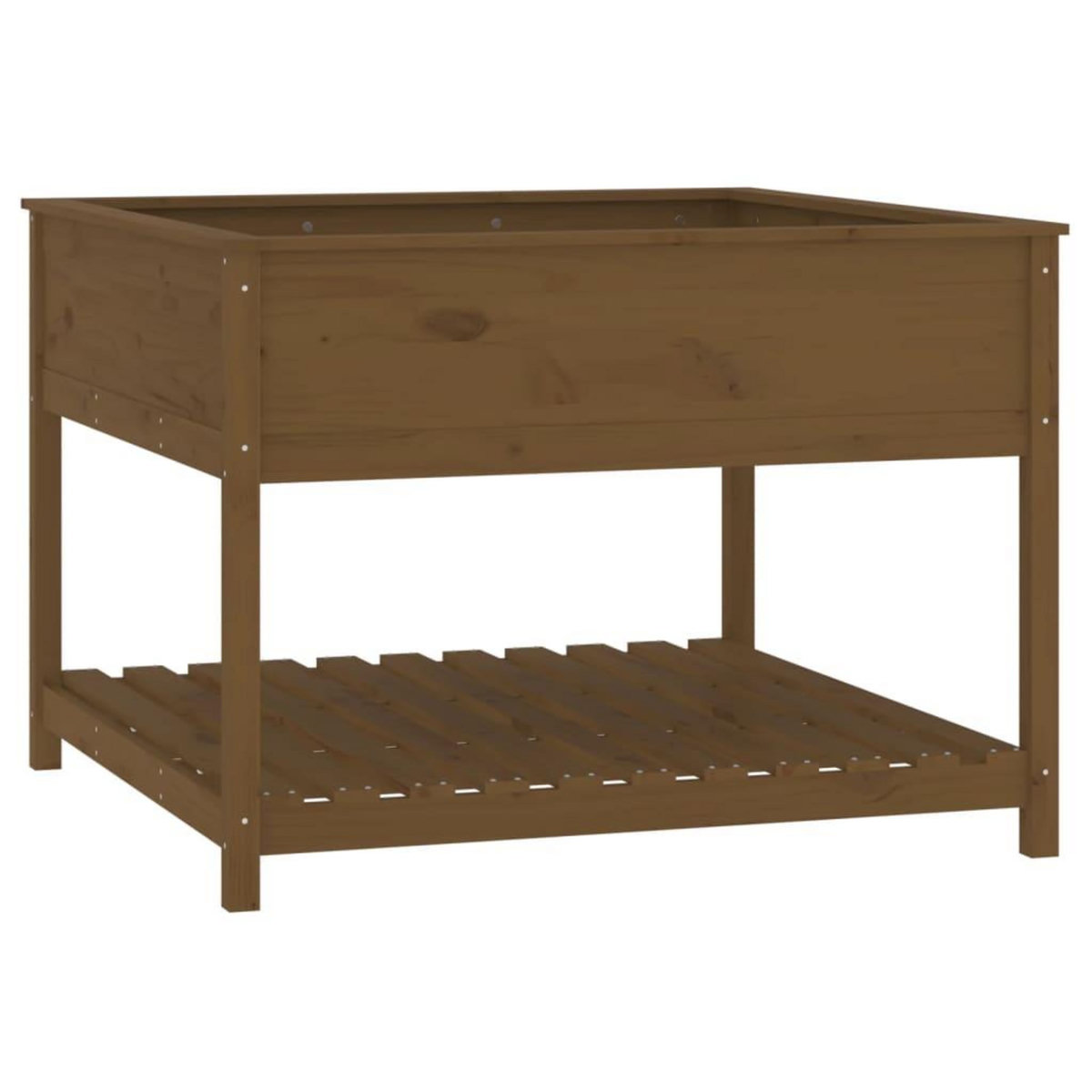 VIDAXL Jardiniere et etagere Marron miel 111,5x111,5x81 cm Bois de pin