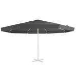 VIDAXL Tissu de remplacement pour parasol d'exterieur Anthracite 500cm
