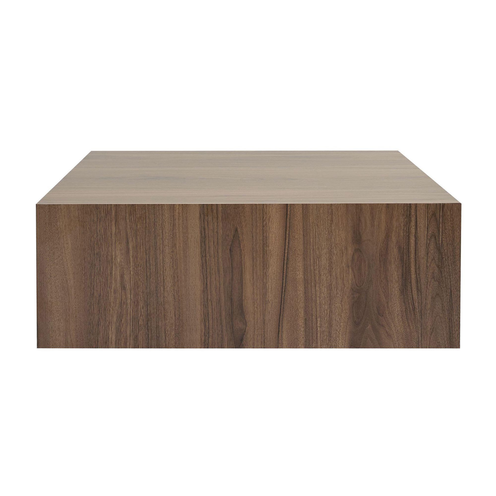 Voir la diapositive 4 : Habitat et Jardin Table Basse en MDF  Prizma  - 90 x 90 x 35 cm - Noyer