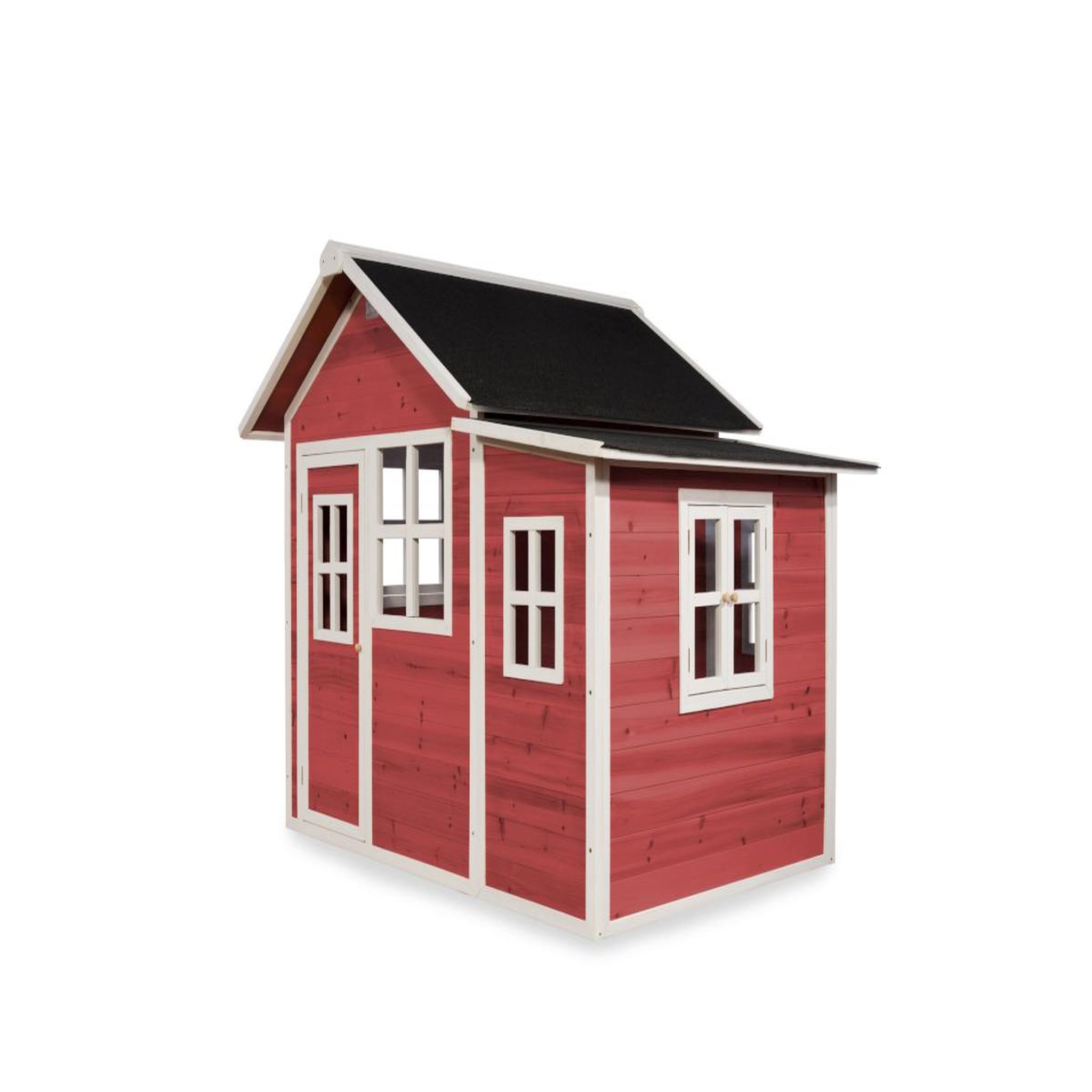 Voir la diapositive 2 : EXIT TOYS Maisonnette en bois pour enfants loft 150 rouge - exit toys