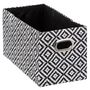 Voir la diapositive 2 :  Boîte de Rangement  Mix N Modul  15x31cm Noir & Blanc