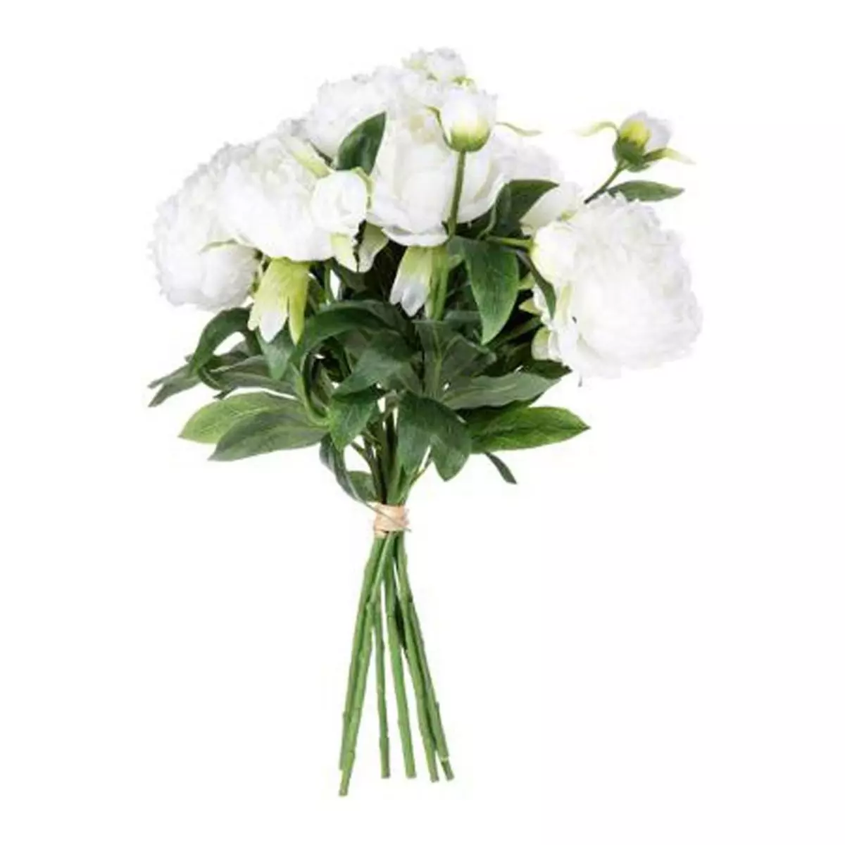 ATMOSPHERA Bouquet de Fleurs  13 Pivoines  50cm Blanc