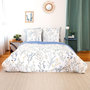 Voir la diapositive 1 : COTE DECO Housse de couette 240x220 Satin Fanille + 2 taies 100% coton 78 fils