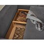 Voir la diapositive 3 : BEST MOBILIER Lena - canapé d'angle réversible convertible - 4 places - style scandinave