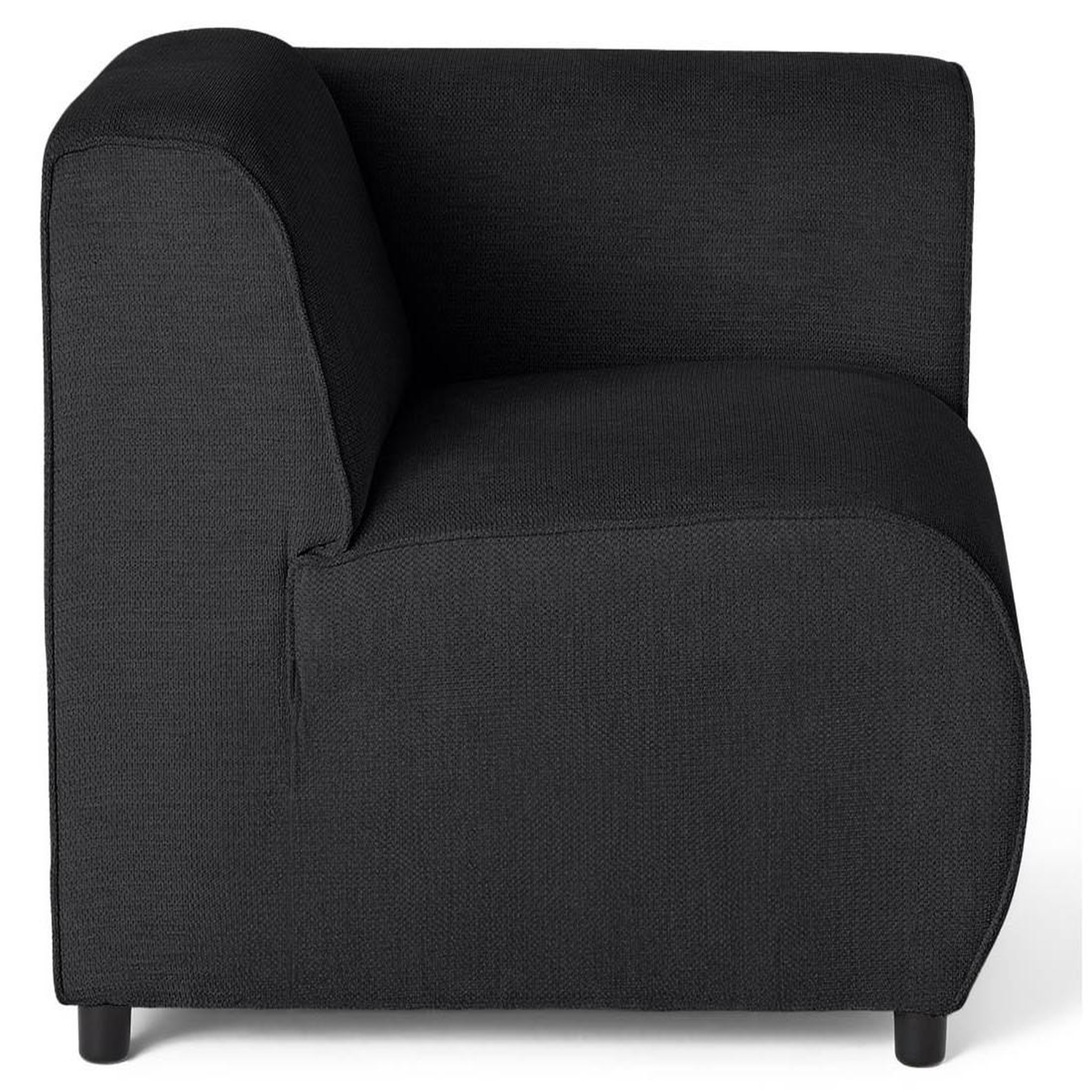 Voir la diapositive 6 : LISA DESIGN Suaro - module d'assise d'angle droit en tissu texturé