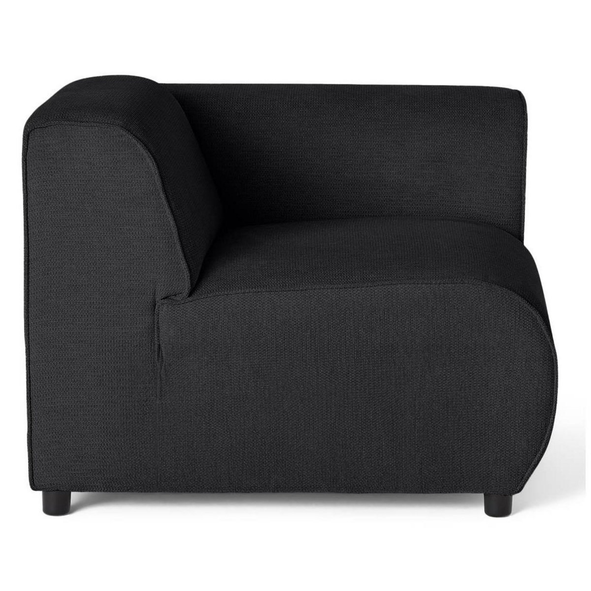 LISA DESIGN Suaro - module d'assise d'angle droit en tissu texturé