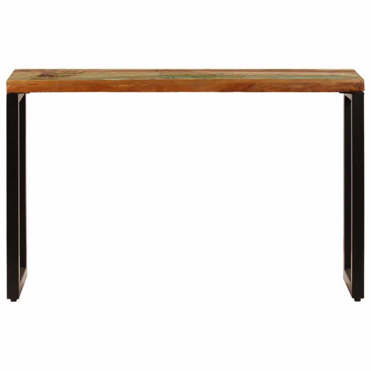 VIDAXL Table console 120x35x76 cm Bois de recuperation solide et acier