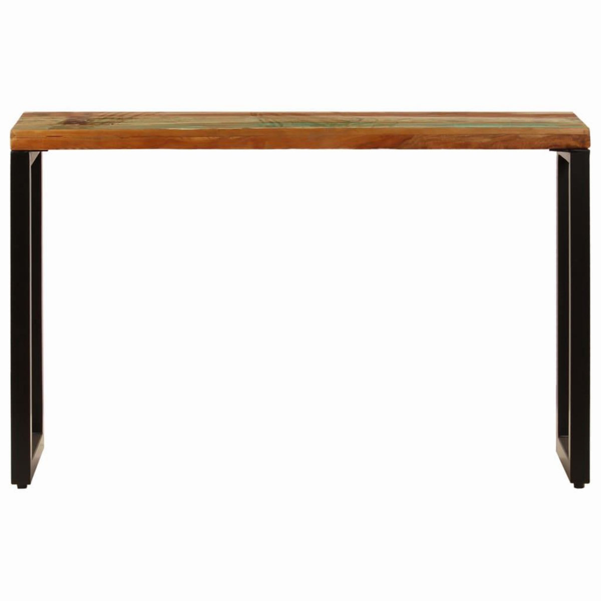 VIDAXL Table console 120x35x76 cm Bois de recuperation solide et acier