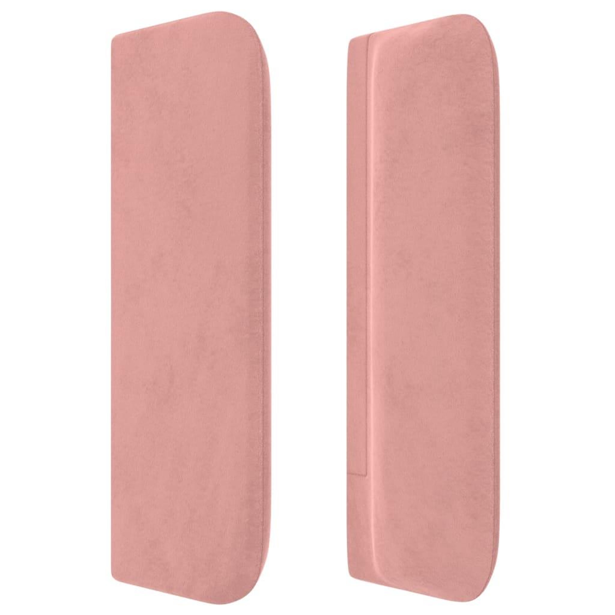 Voir la diapositive 4 : VIDAXL Tete de lit avec oreilles Rose 93x16x78/88 cm Velours