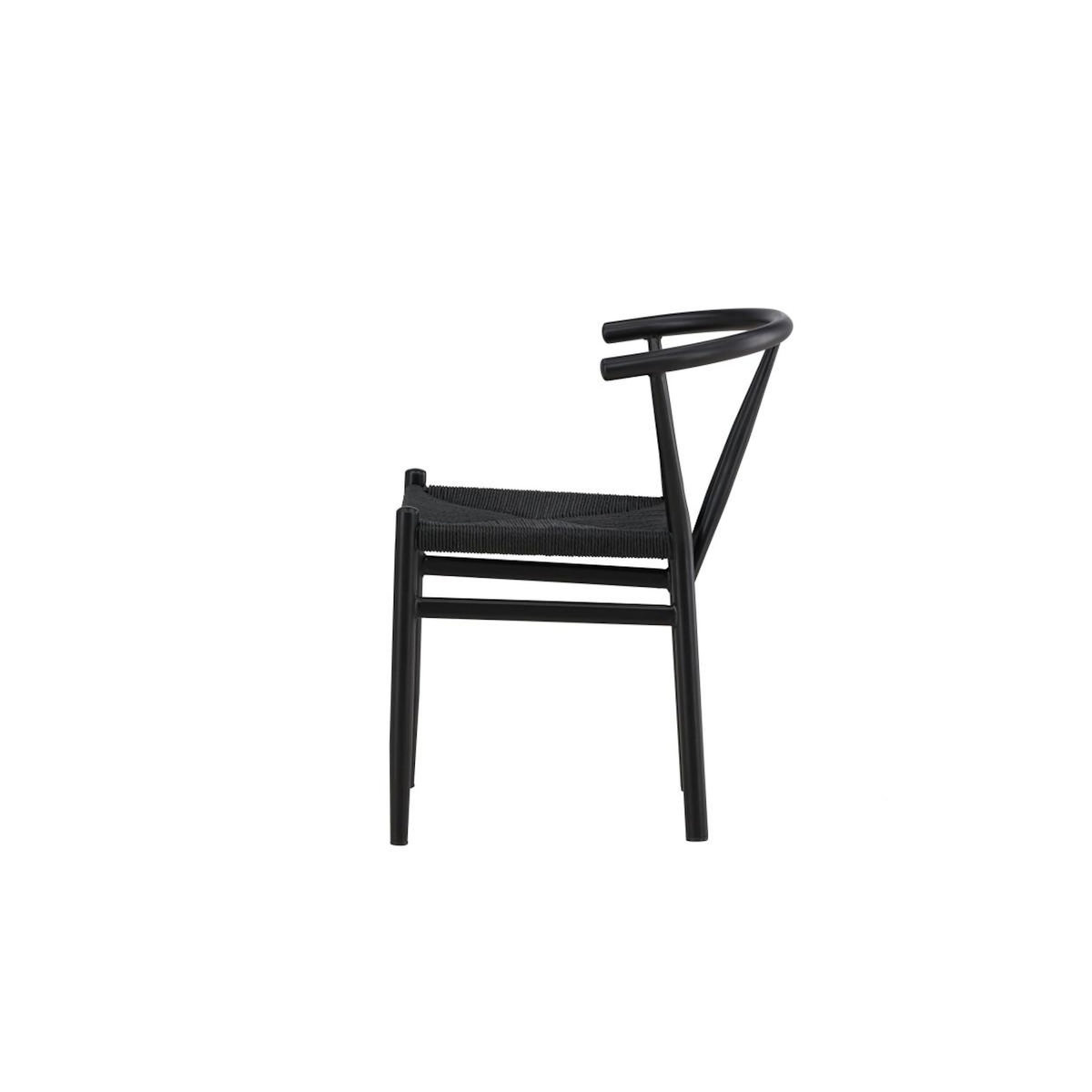 Paris Prix Chaise en Assise Tressée  Alfons  72cm Noir