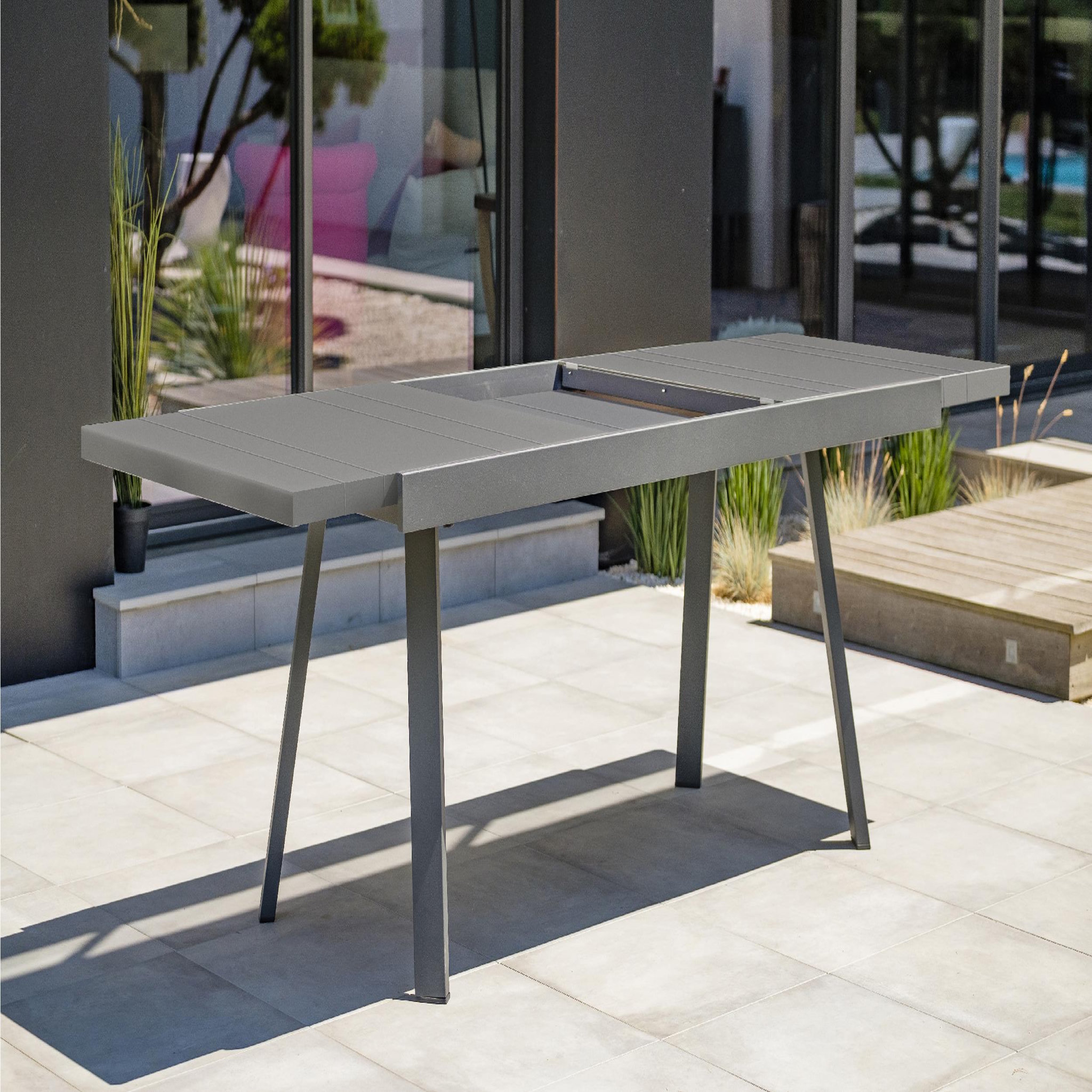 Voir la diapositive 4 : DCB GARDEN Table de jardin en aluminium (8 places)