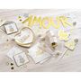 Voir la diapositive 2 : Paris Prix Lot de 18 Couverts en Bois  Diego  16cm Blanc
