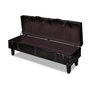 Voir la diapositive 3 : VIDAXL Banc long de rangement marron