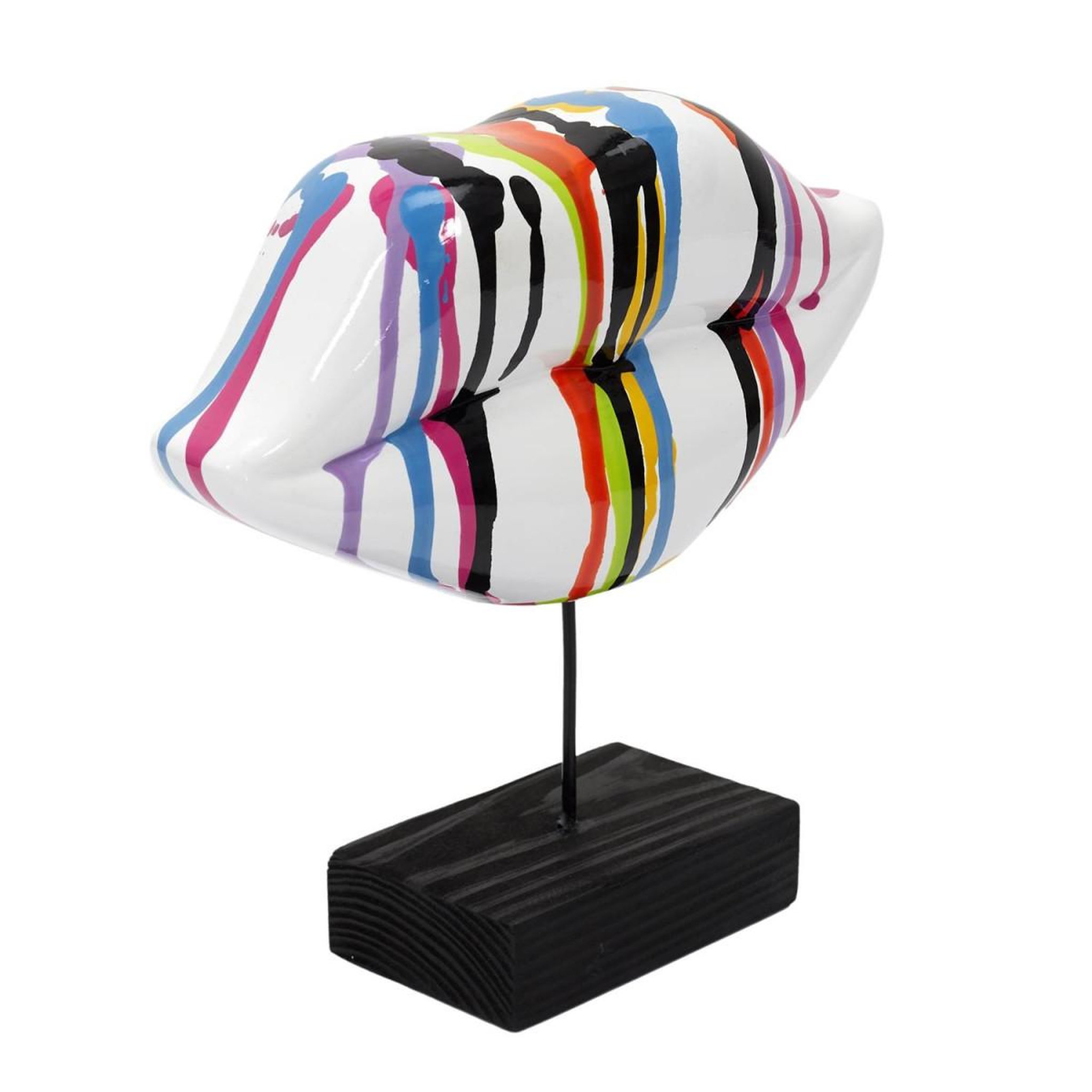 Voir la diapositive 2 : The Home Deco Factory Décoration à poser  bouche  20cm multicolore
