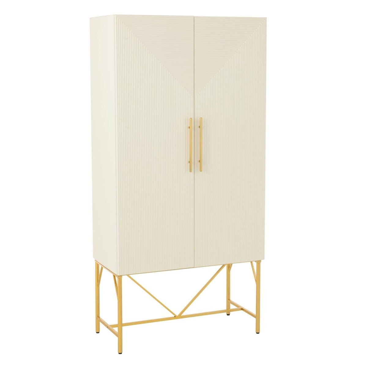 Paris Prix Armoire Design 2 Portes  Blaine  90cm Blanc