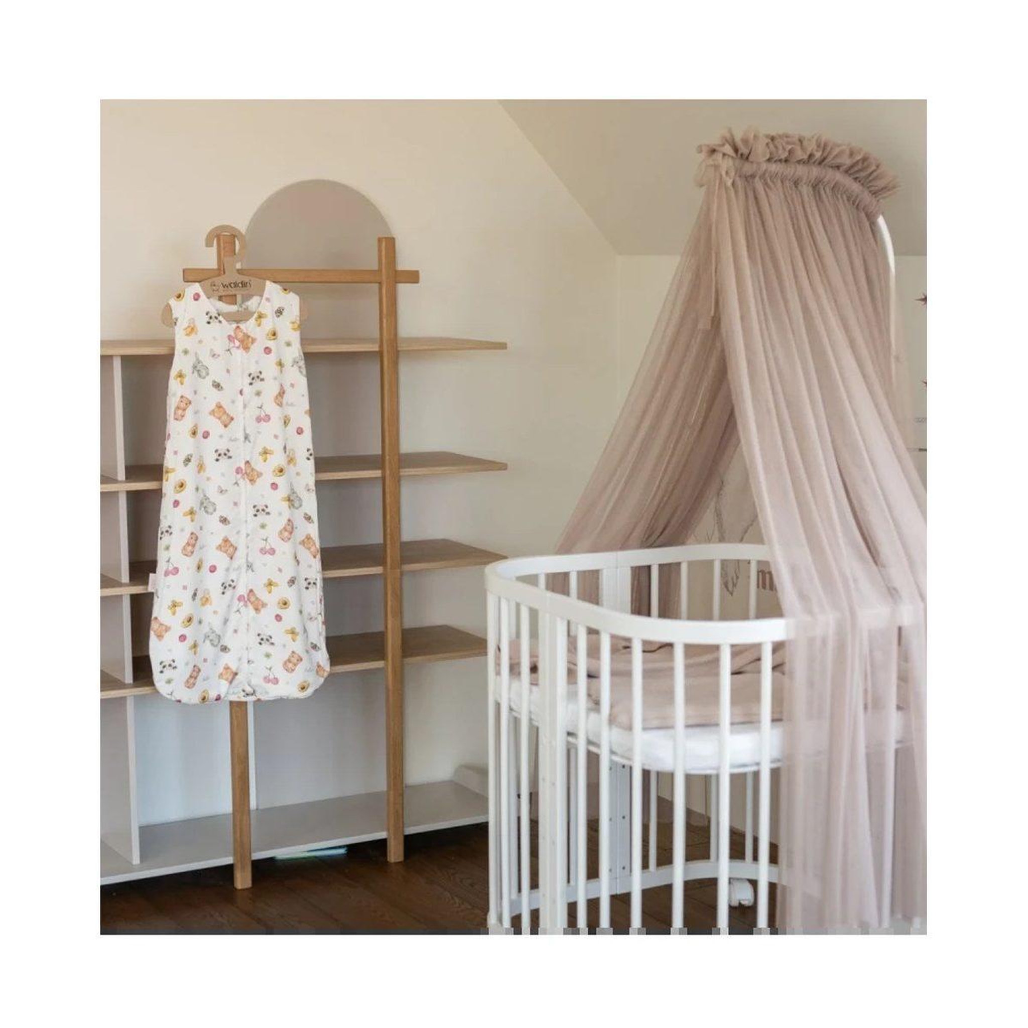 Voir la diapositive 2 : WALDIN Gigoteuse en bambou 50 × 90 cm 0,5 TOG - taille M - motif bonbons, blanc