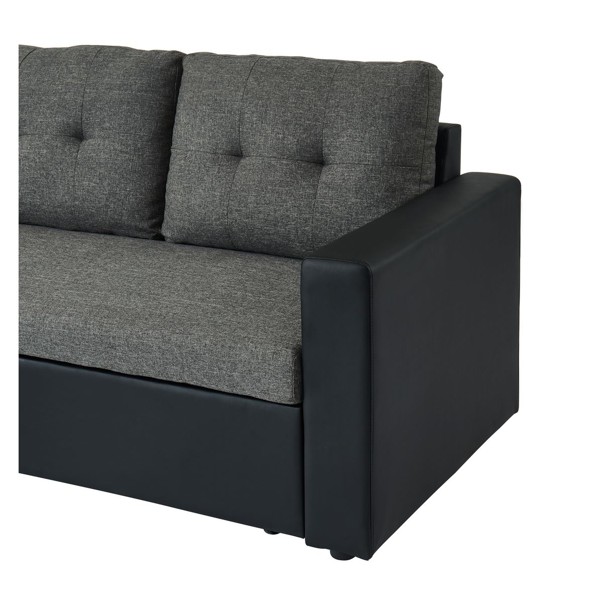 Canapé d'angle 3 places convertible réversible tissu simili BAMAKO