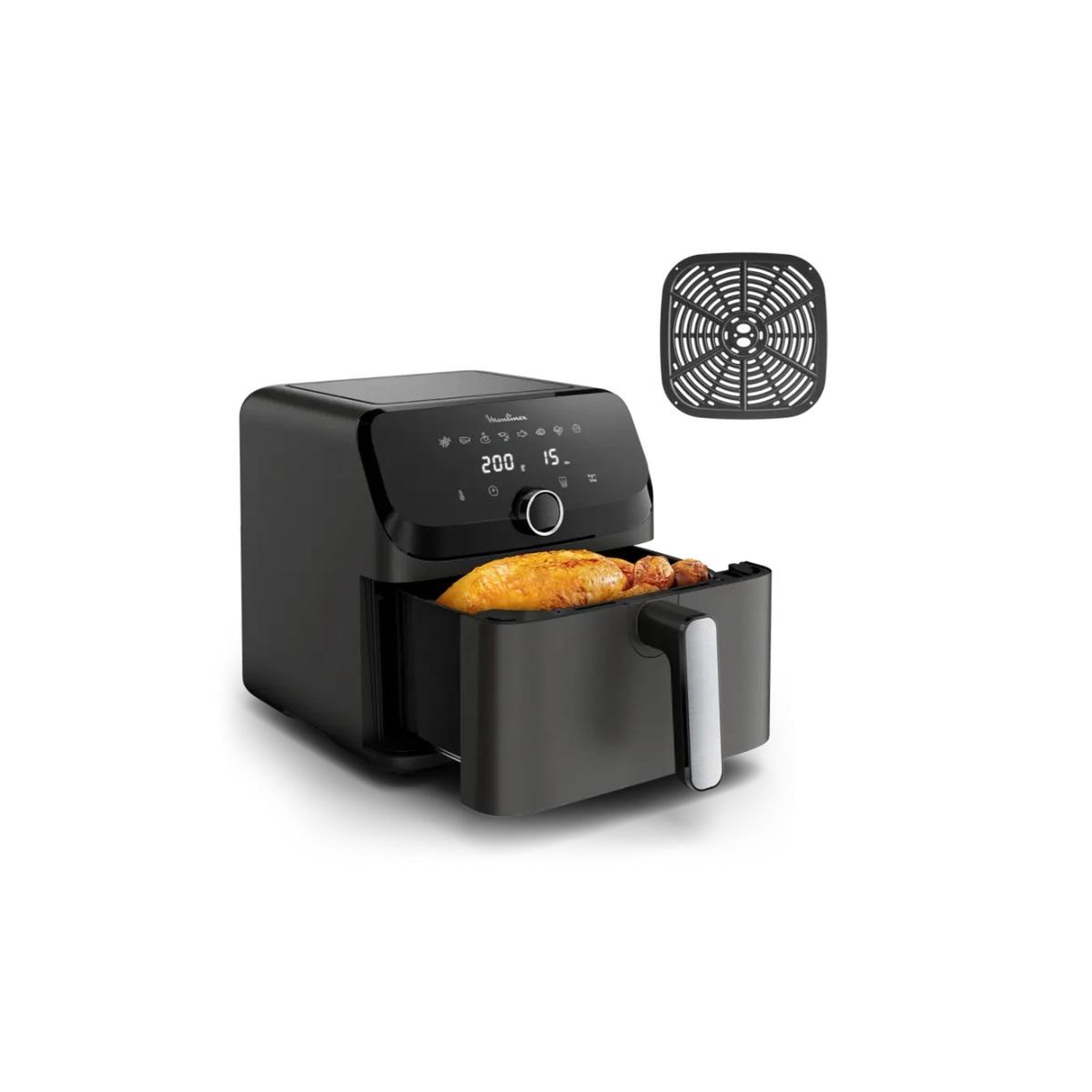 Voir la diapositive 2 : MOULINEX Friteuse sans huile 7.5l 2020w - EZ855HF0