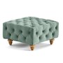 Voir la diapositive 5 : LISA DESIGN Walter - pouf chesterfield en velours - pieds bois