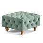 Voir la diapositive 5 : LISA DESIGN Walter - pouf chesterfield en velours - pieds bois