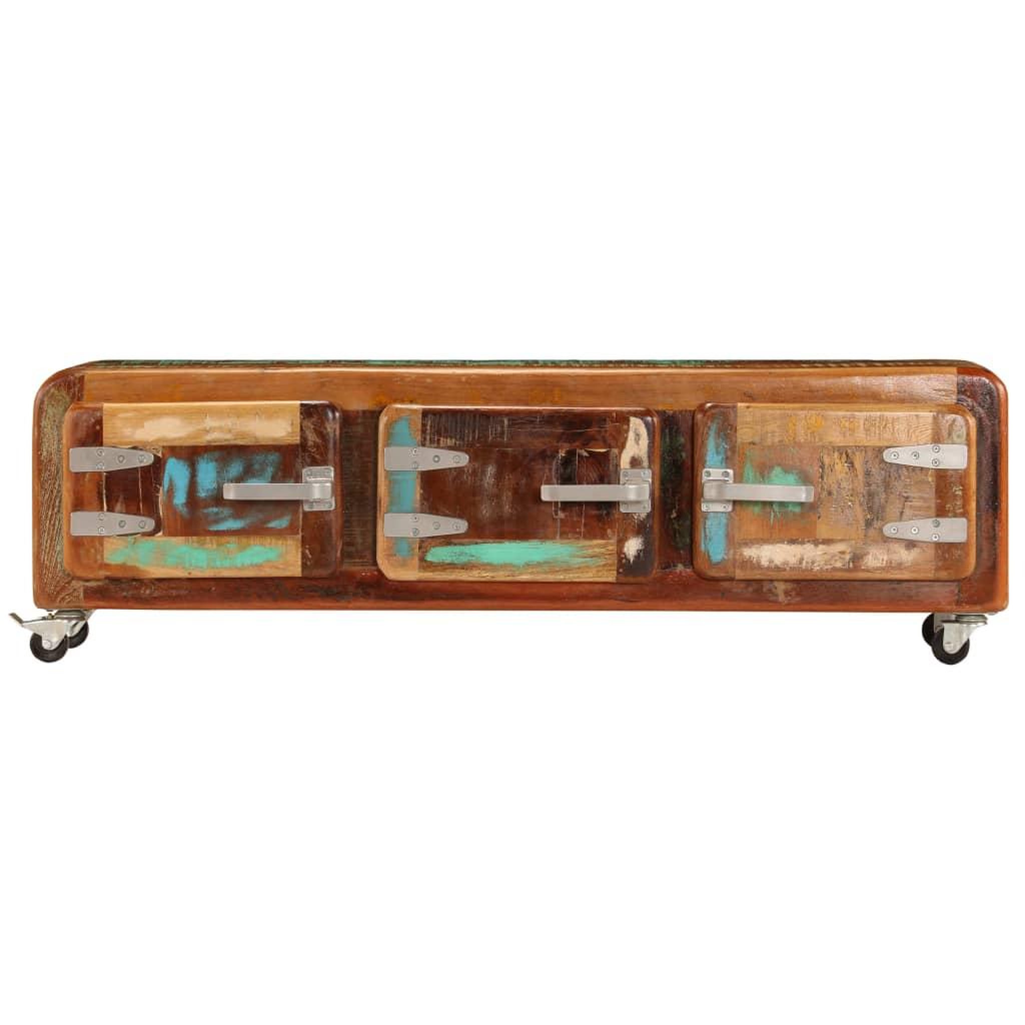 Voir la diapositive 2 : VIDAXL Meuble TV 120 x 30 x 37 cm Bois de recuperation massif