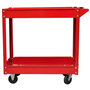 Voir la diapositive 2 : VIDAXL Chariot a outils d'atelier 100 kg rouge