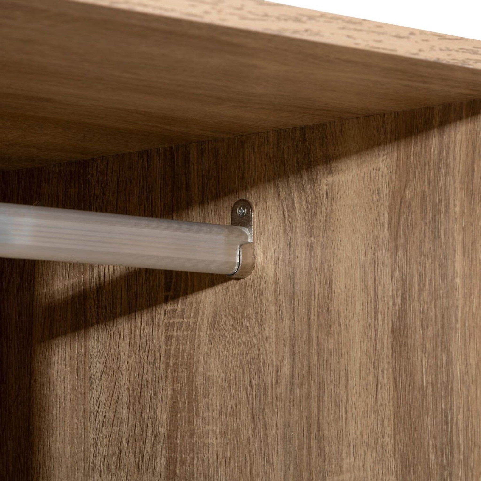 Voir la diapositive 6 : FIVE Dressing 3 tiroirs avec penderie - beige