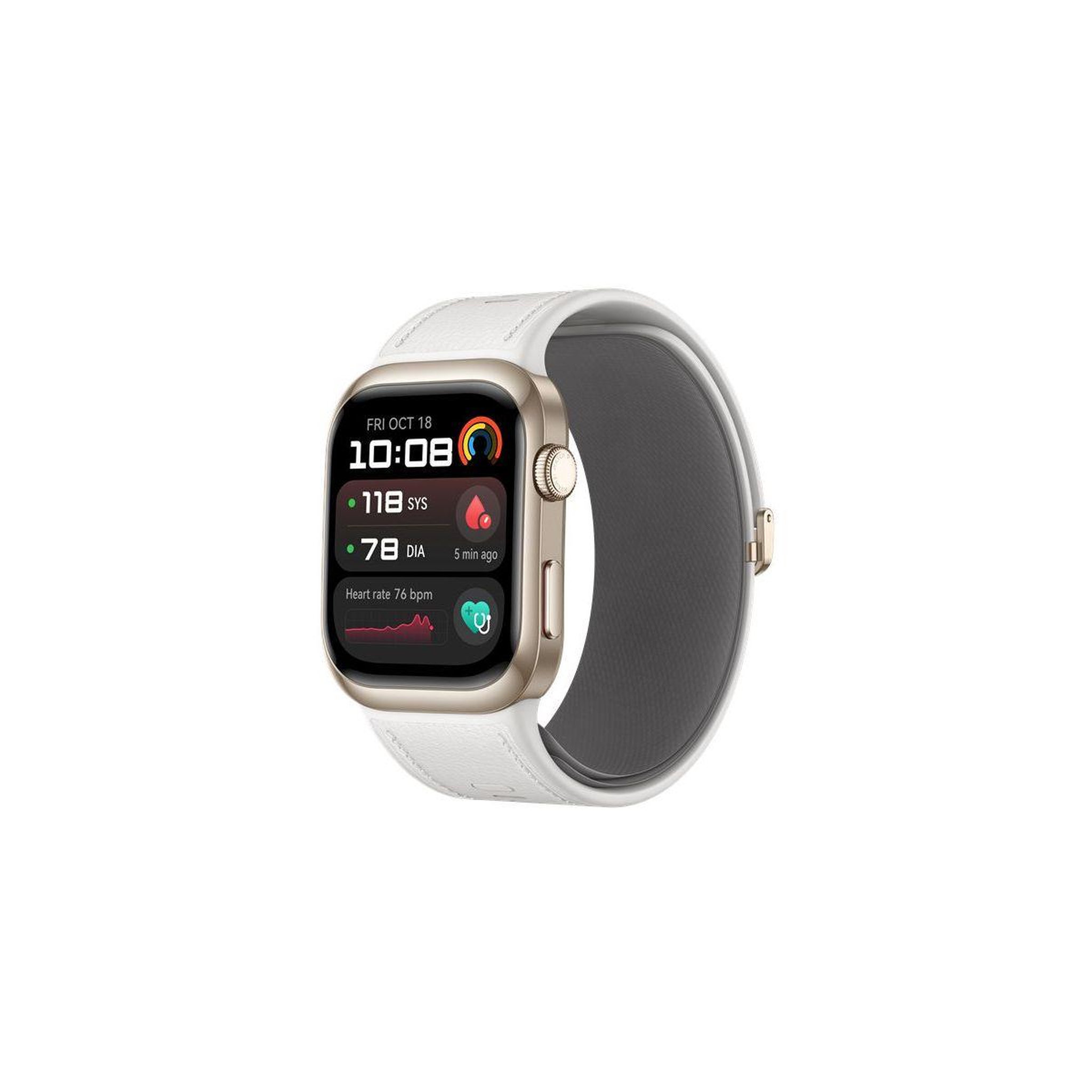 Voir la diapositive 2 : HUAWEI Montre connectée Watch D2 Cuir Blanc