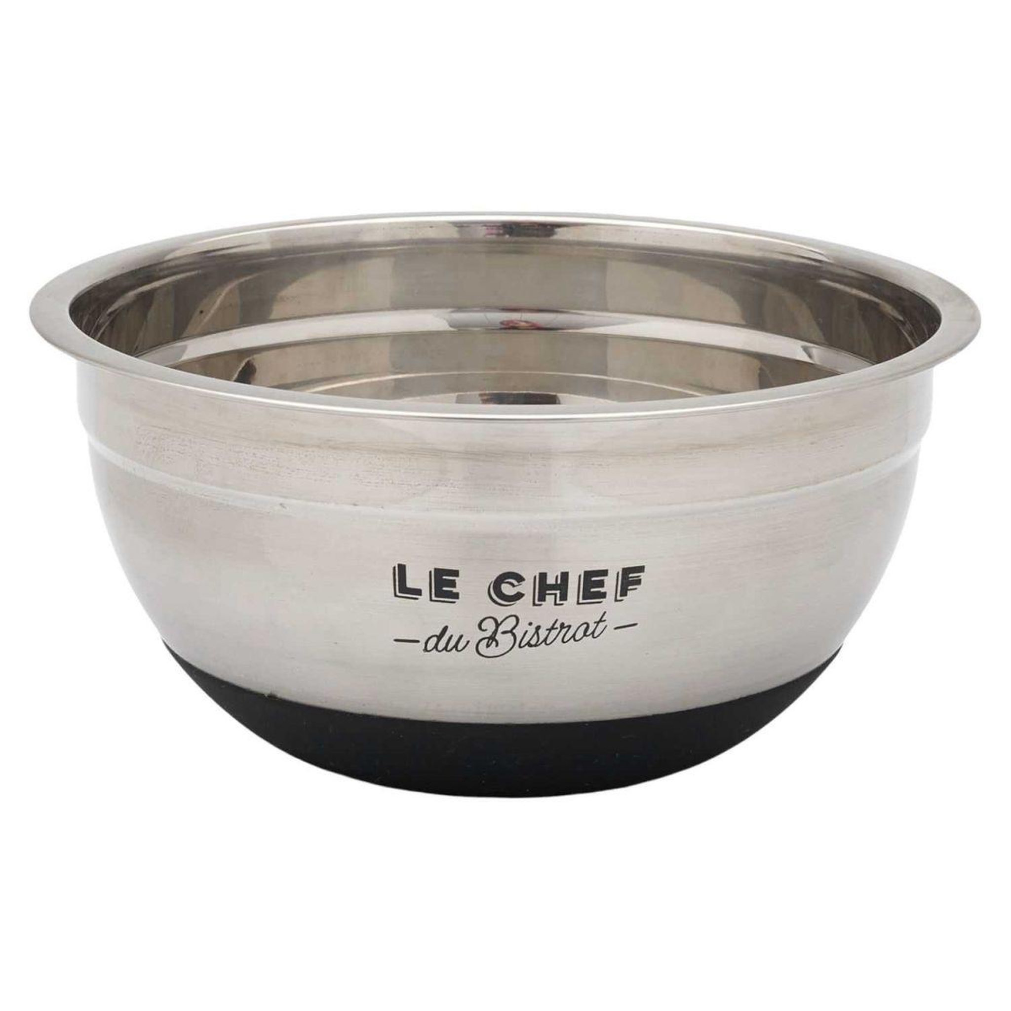 COOK CONCEPT Bol mélangeur antidérapant  bistrot  20cm argent