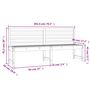 Voir la diapositive 6 : VIDAXL Banc de jardin blanc 201,5 cm bois massif de pin