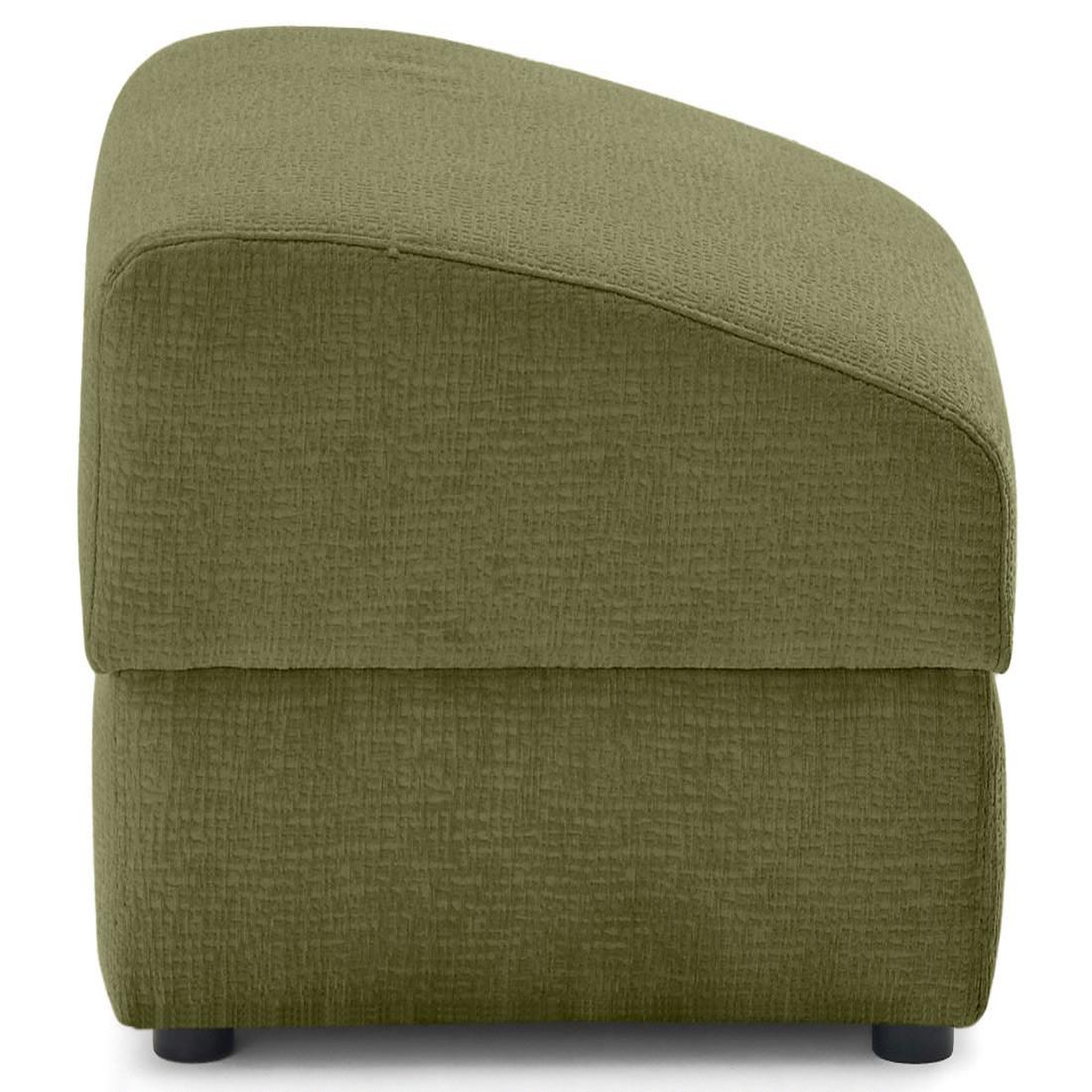 Voir la diapositive 4 : LISA DESIGN Bastille - pouf en tissu velours relief