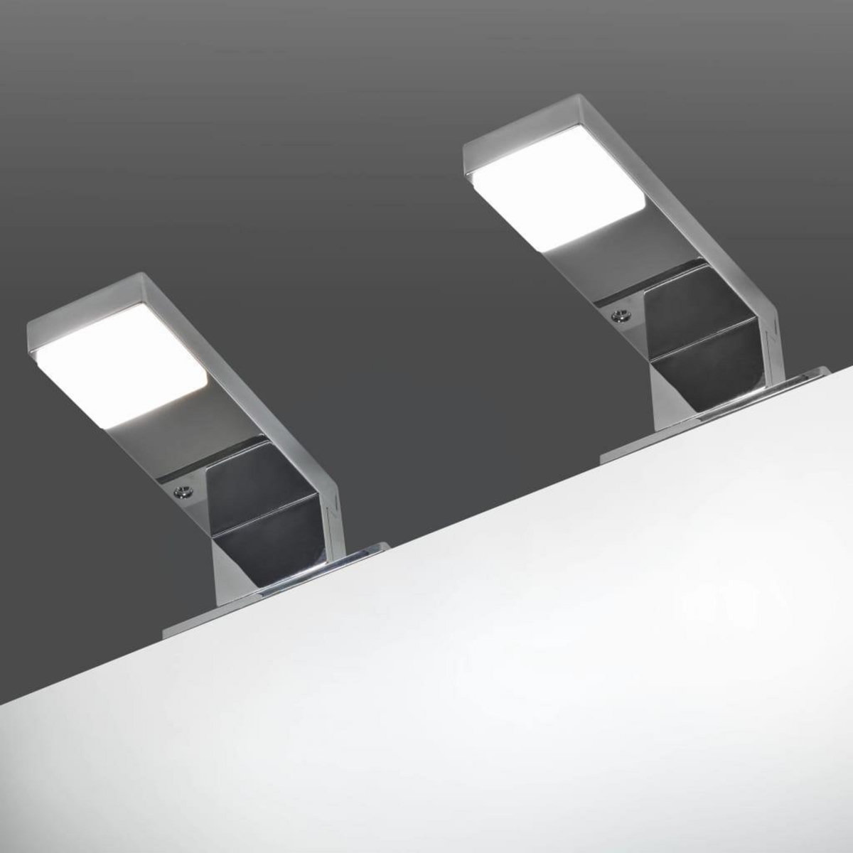 VIDAXL Spots vers le bas pour miroir 2 pcs 2 W Blanc froid