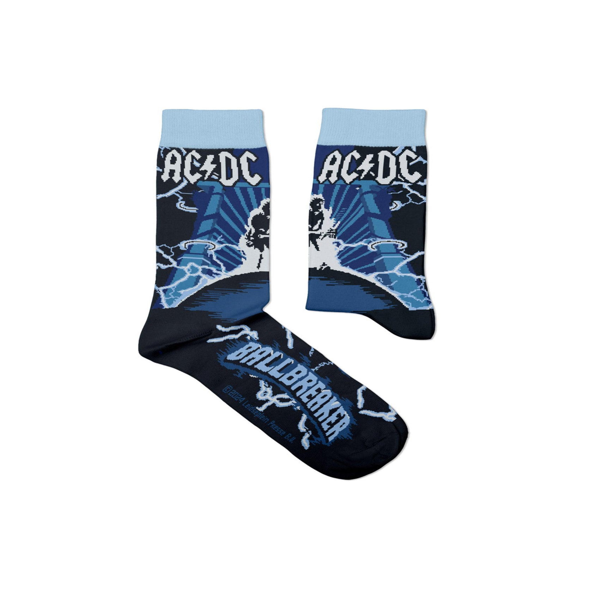 SOCK AFFAIRS Chaussettes ac/dc, ballbreaker. Coloris disponibles : Bleu