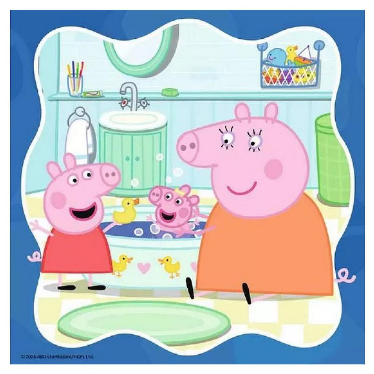 RAVENSBURGER Puzzle 3x49 pieces La famille d abord Peppa Pig