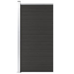 VIDAXL Panneau de cloture WPC 95x186 cm Noir